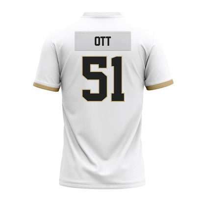 Purdue - NCAA Football : Jaxon Ott - White Premium Football Jersey-1