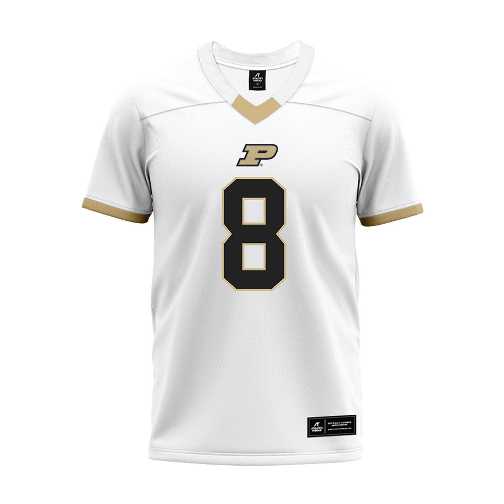 Purdue - NCAA Football : De'Nylon Morrissette - White Premium Football Jersey-0