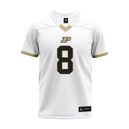 Purdue - NCAA Football : De'Nylon Morrissette - White Premium Football Jersey-0
