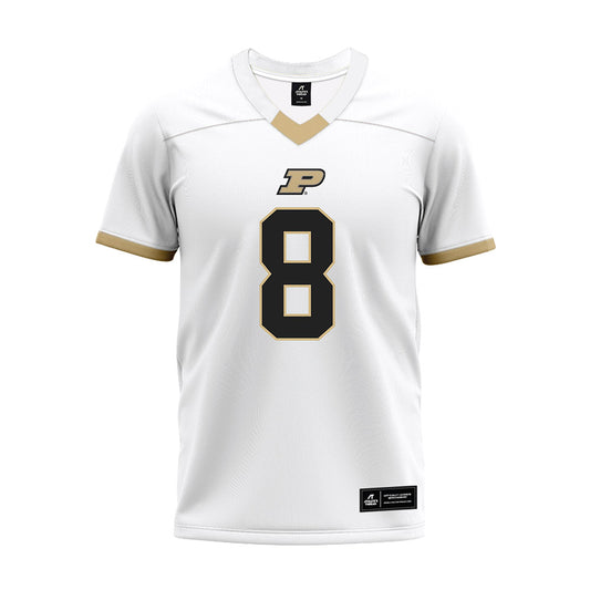 Purdue - NCAA Football : De'Nylon Morrissette - White Premium Football Jersey-0
