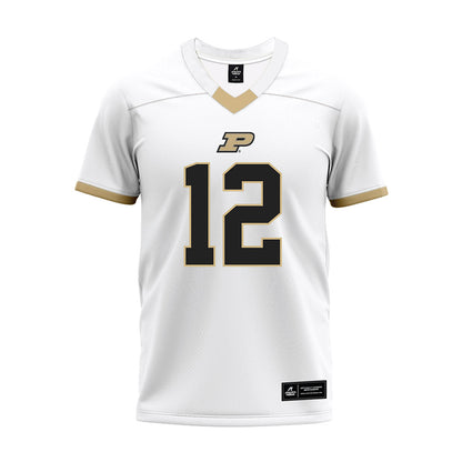 Purdue - NCAA Football : Corey Smith - White Premium Football Jersey-0