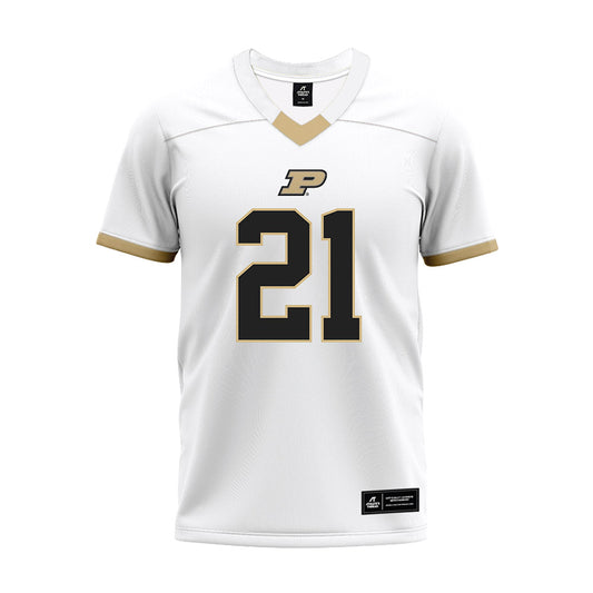 Purdue - NCAA Football : D'Mon Marable - White Premium Football Jersey