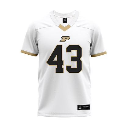 Purdue - NCAA Football : Landon Heard - White Premium Football Jersey