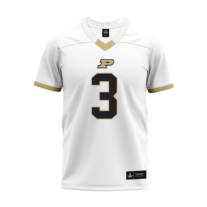 Purdue - NCAA Football : Jaheim Merriweather - White Premium Football Jersey