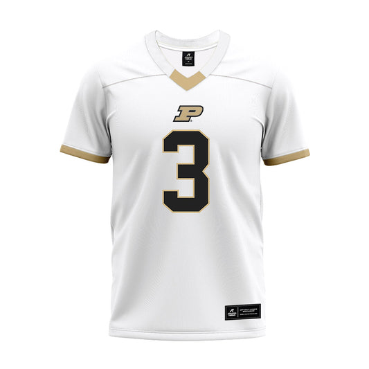 Purdue - NCAA Football : Sterling Smith - White Premium Football Jersey-0