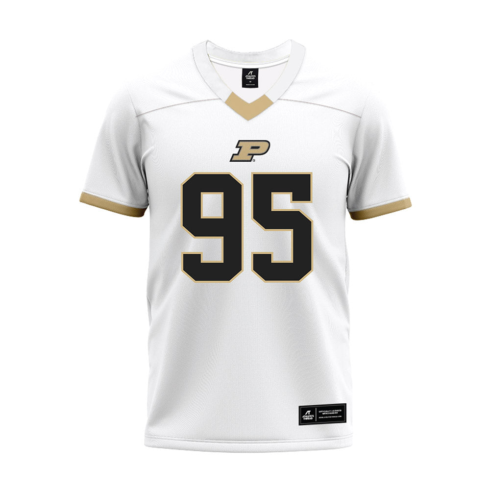Purdue - NCAA Football : Samuel Dubwig - White Premium Football Jersey-0