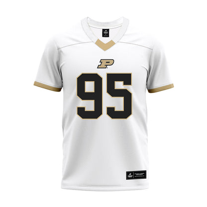 Purdue - NCAA Football : Samuel Dubwig - White Premium Football Jersey-0
