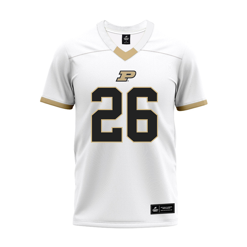 Purdue - NCAA Football : Jack Weeter - White Premium Football Jersey-0