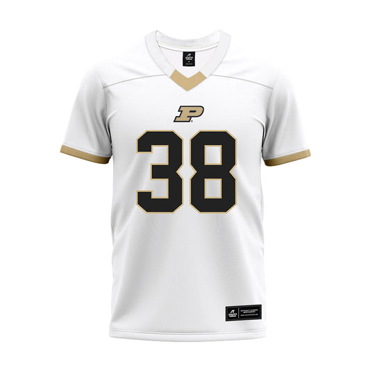 Purdue - NCAA Football : Jack McCallister - White Premium Football Jersey-0