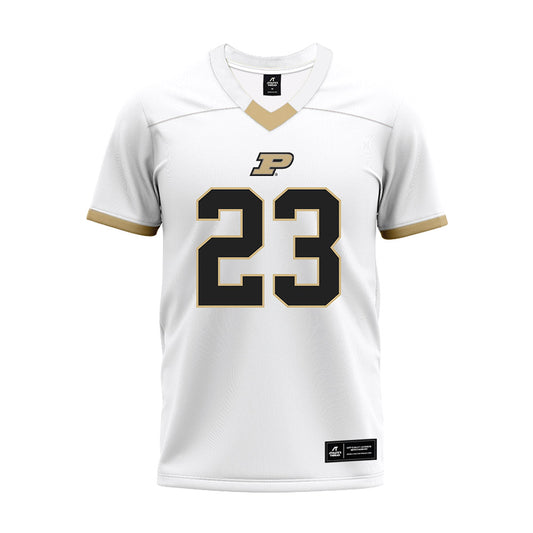 Purdue - NCAA Football : Reggie Love III - White Premium Football Jersey