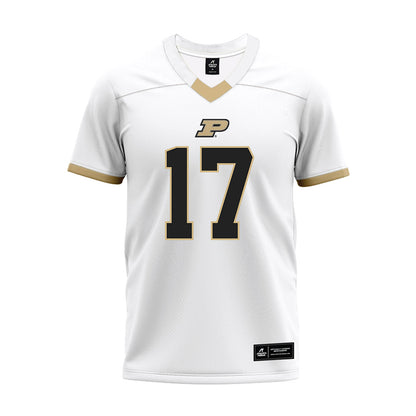 Purdue - NCAA Football : Traveon Wright - White Premium Football Jersey-0