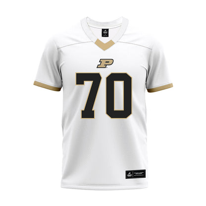 Purdue - NCAA Football : Maxwell Parrott - White Premium Football Jersey