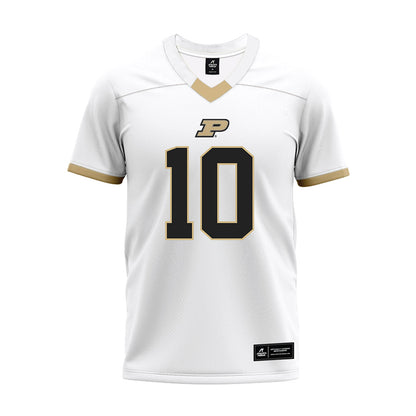 Purdue - NCAA Football : Jesse Watson V - White Premium Football Jersey