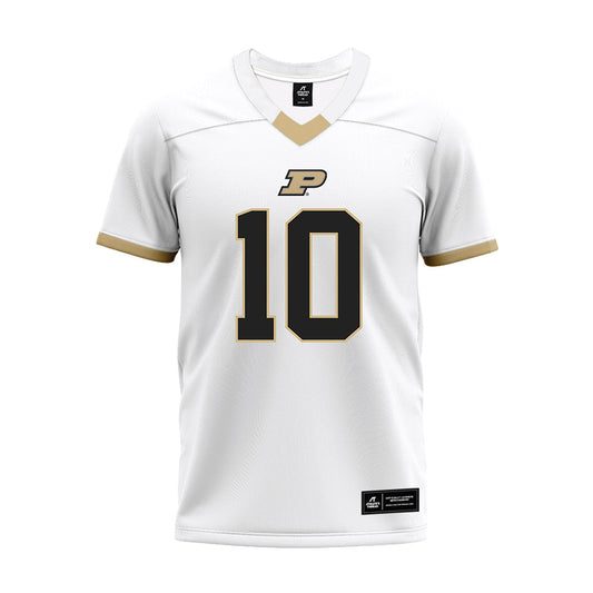 Purdue - NCAA Football : Jesse Watson V - White Premium Football Jersey