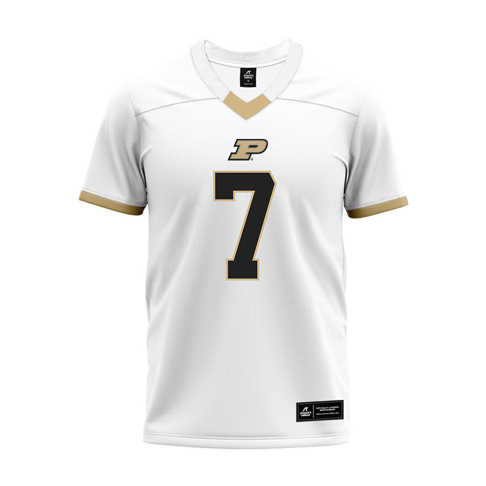 Purdue - NCAA Football : Garyt Odom - White Premium Football Jersey-0