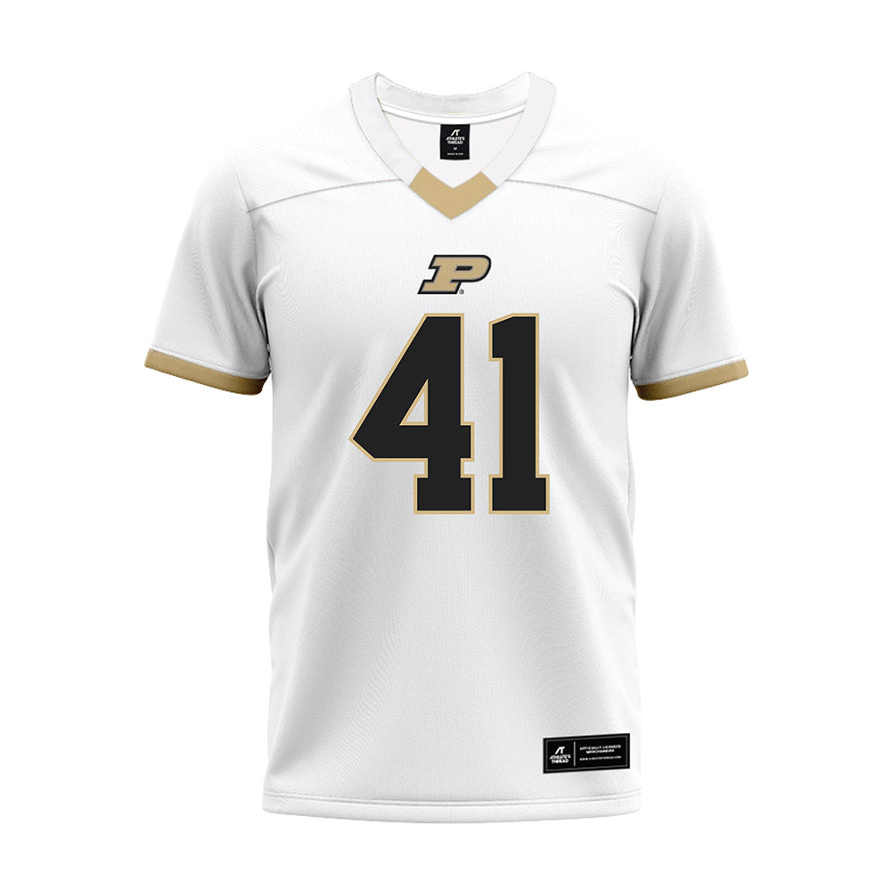 Purdue - NCAA Football : Mason Alnutt - White Premium Football Jersey-0