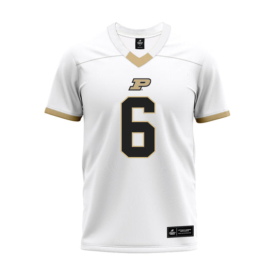 Purdue - NCAA Football : LeonTre Bradford - White Premium Football Jersey