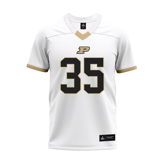 Purdue - NCAA Football : Spencer Porath - White Premium Football Jersey