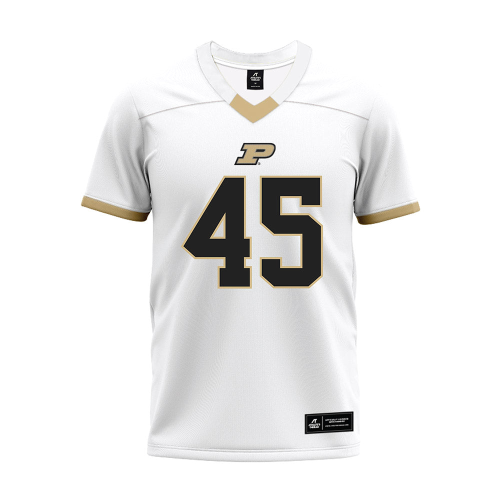 Purdue - NCAA Football : Devin Mockobee - White Premium Football Jersey