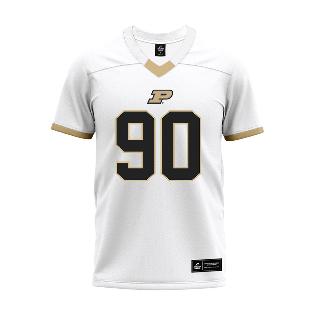 Purdue - NCAA Football : Elijah St John - White Premium Football Jersey-0