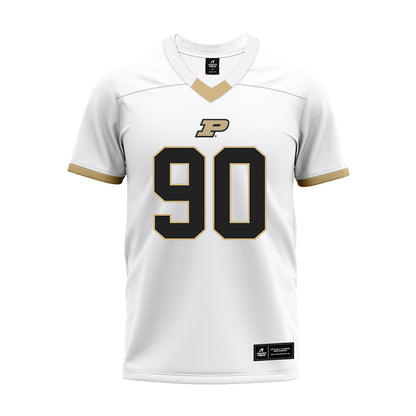Purdue - NCAA Football : Elijah St John - White Premium Football Jersey-0