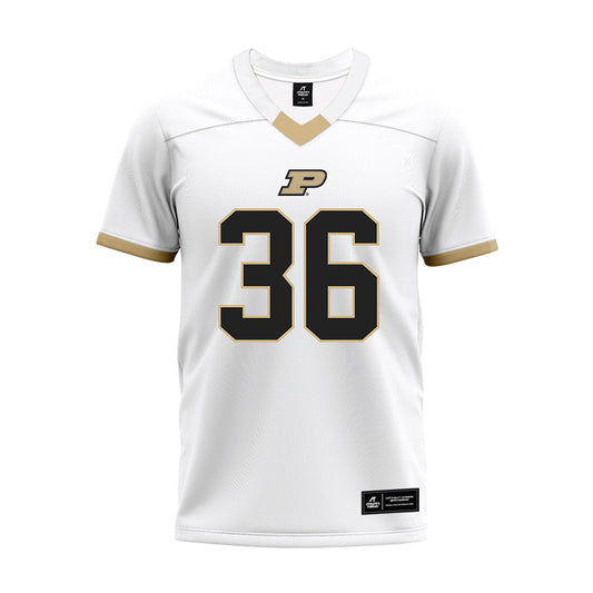 Purdue - NCAA Football : RJ Lopez - White Premium Football Jersey