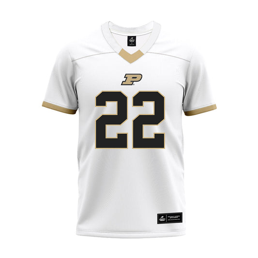 Purdue - NCAA Football : Owen Davis - White Premium Football Jersey