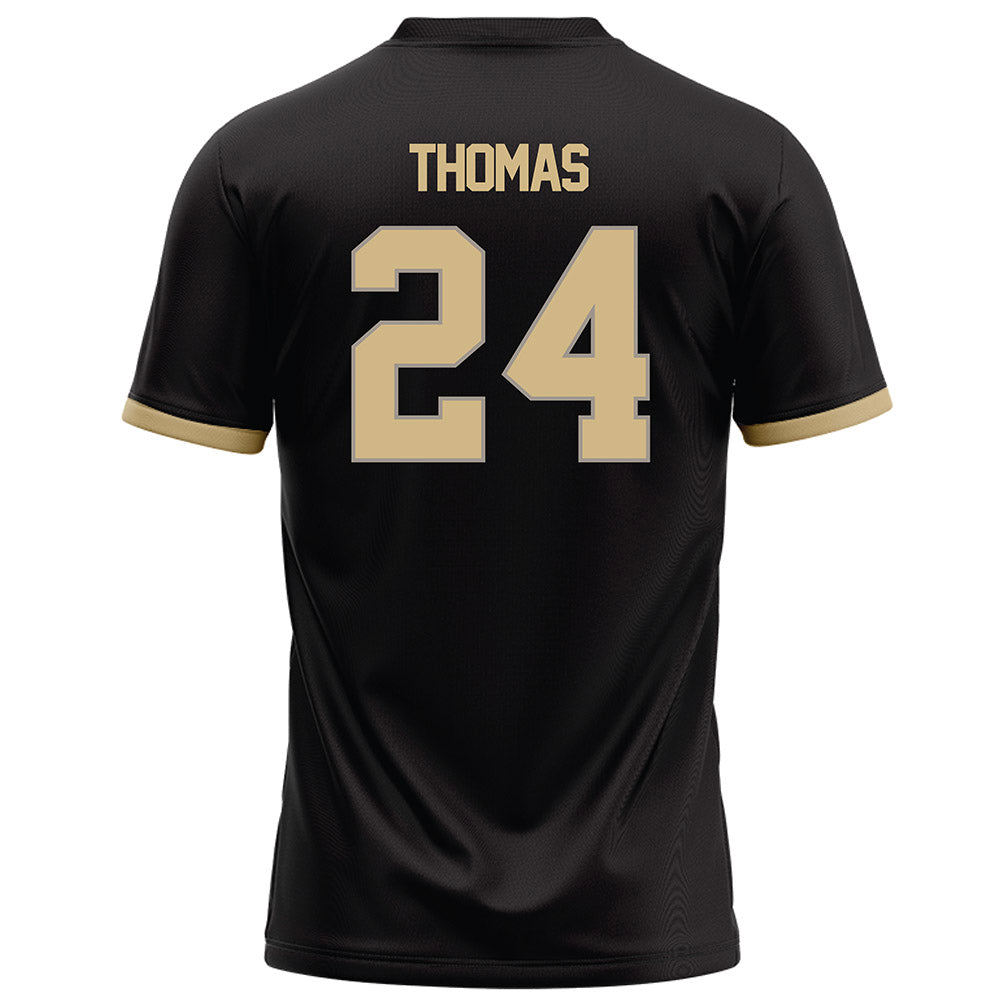 Purdue - NCAA Football : Malachi Thomas - Black Football Jersey-1