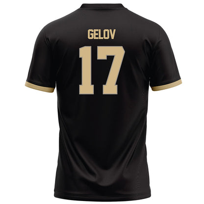 Purdue - NCAA Football : Christian Gelov - Black Football Jersey