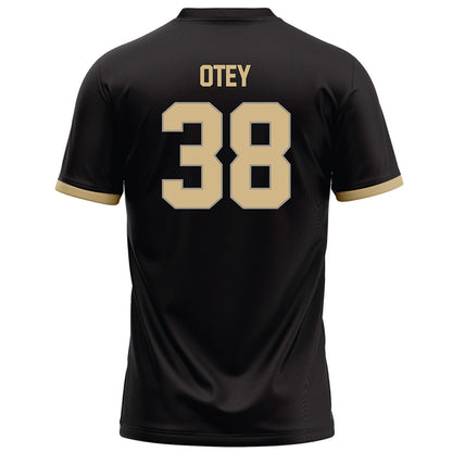 Purdue - NCAA Football : Zyntreacs Otey - Black Football Jersey-1
