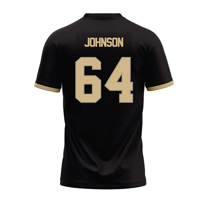 Purdue - NCAA Football : Austin Johnson - Black Football Jersey
