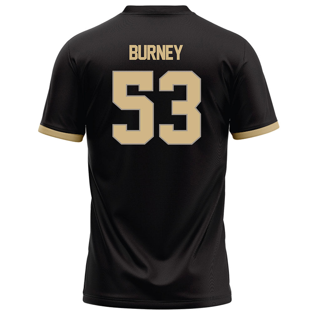 Purdue - NCAA Football : Joshua Burney - Black Football Jersey-1