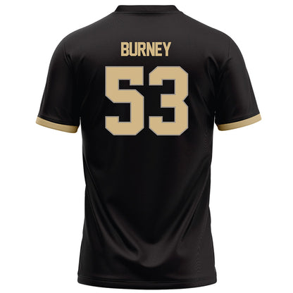 Purdue - NCAA Football : Joshua Burney - Black Football Jersey-1