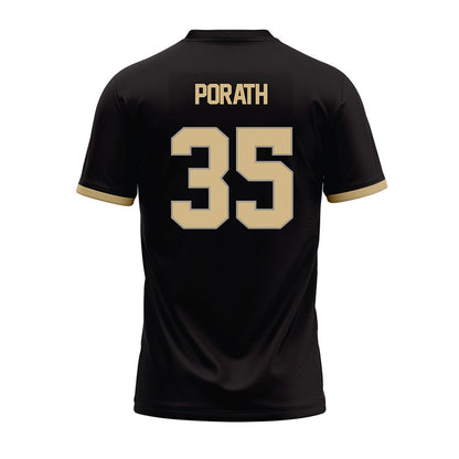 Purdue - NCAA Football : Spencer Porath - Black Football Jersey