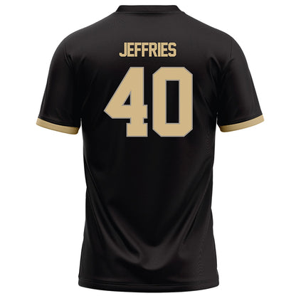Purdue - NCAA Football : Ian Jeffries - Black Football Jersey-1