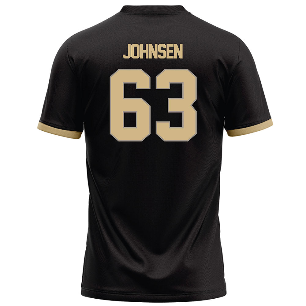 Purdue - NCAA Football : Jimmy Johnsen - Black Football Jersey-1