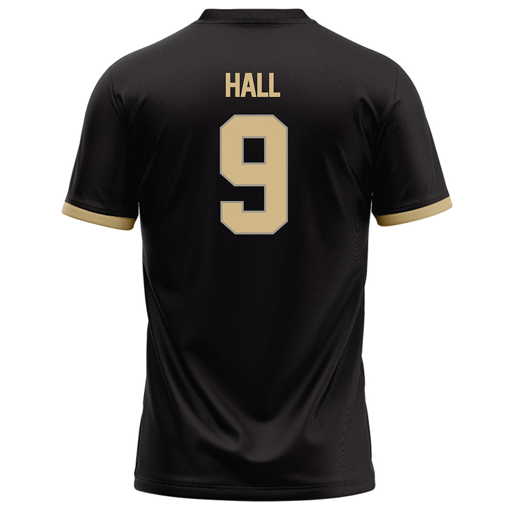 Purdue - NCAA Football : jalil hall - Black Football Jersey-1