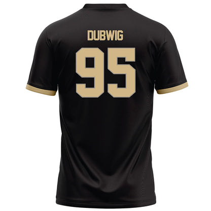 Purdue - NCAA Football : Samuel Dubwig - Black Football Jersey-1
