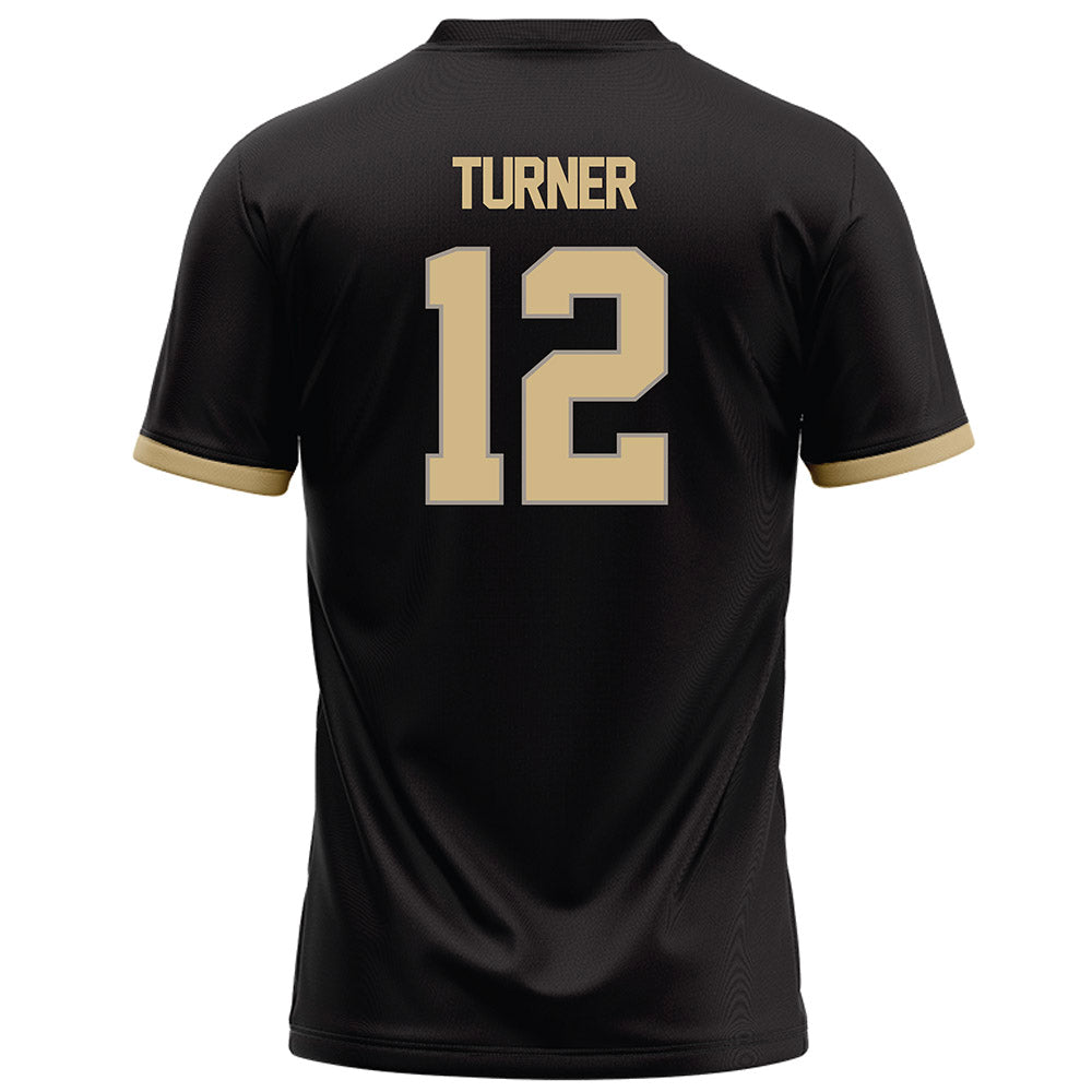 Purdue - NCAA Football : Ryan Turner - Black Football Jersey-1