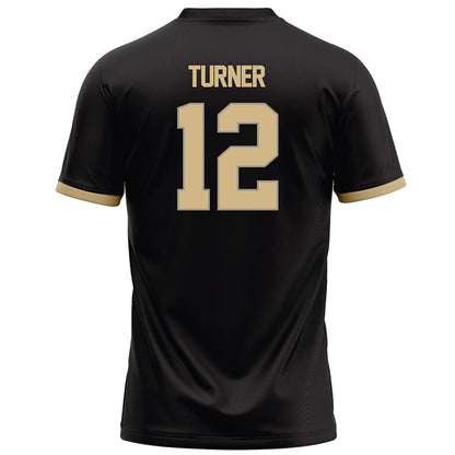 Purdue - NCAA Football : Ryan Turner - Black Football Jersey-1