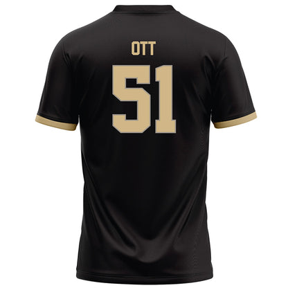 Purdue - NCAA Football : Jaxon Ott - Black Football Jersey-1