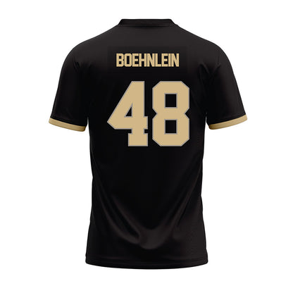 Purdue - NCAA Football : Bennett Boehnlein - Black Football Jersey