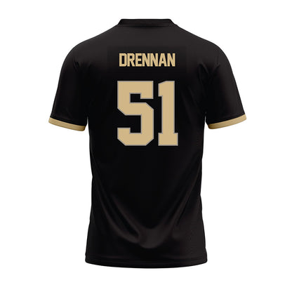 Purdue - NCAA Football : Landon Drennan - Black Football Jersey