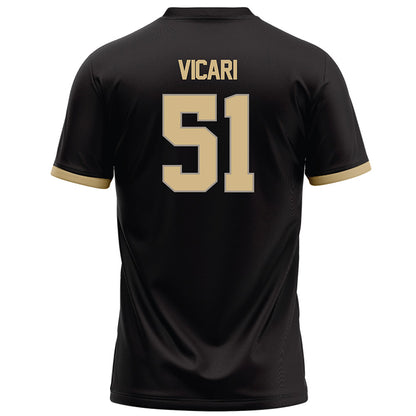 Purdue - NCAA Football : Mason Vicari - Black Football Jersey-1