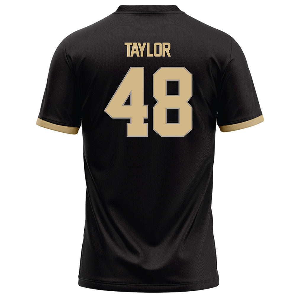 Purdue - NCAA Football : Donivan Taylor - Black Football Jersey-1