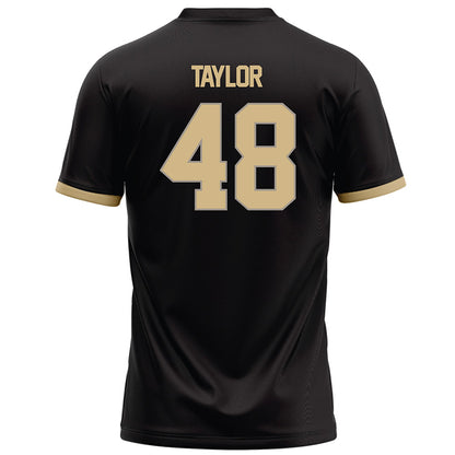 Purdue - NCAA Football : Donivan Taylor - Black Football Jersey-1