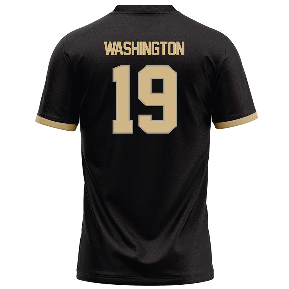 Purdue - NCAA Football : David Washington - Black Football Jersey-1