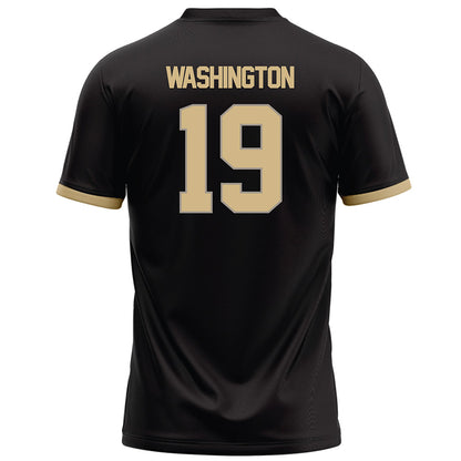 Purdue - NCAA Football : David Washington - Black Football Jersey-1