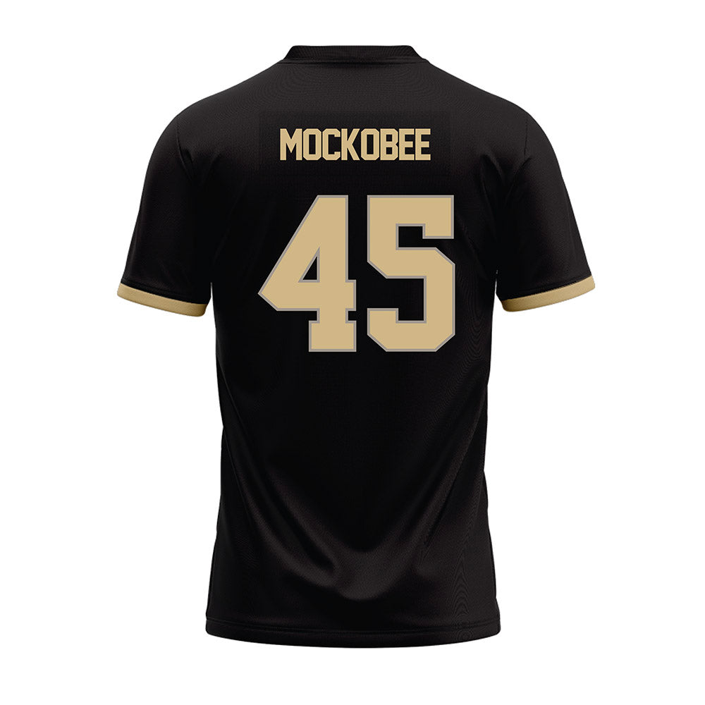 Purdue - NCAA Football : Devin Mockobee - Black Football Jersey