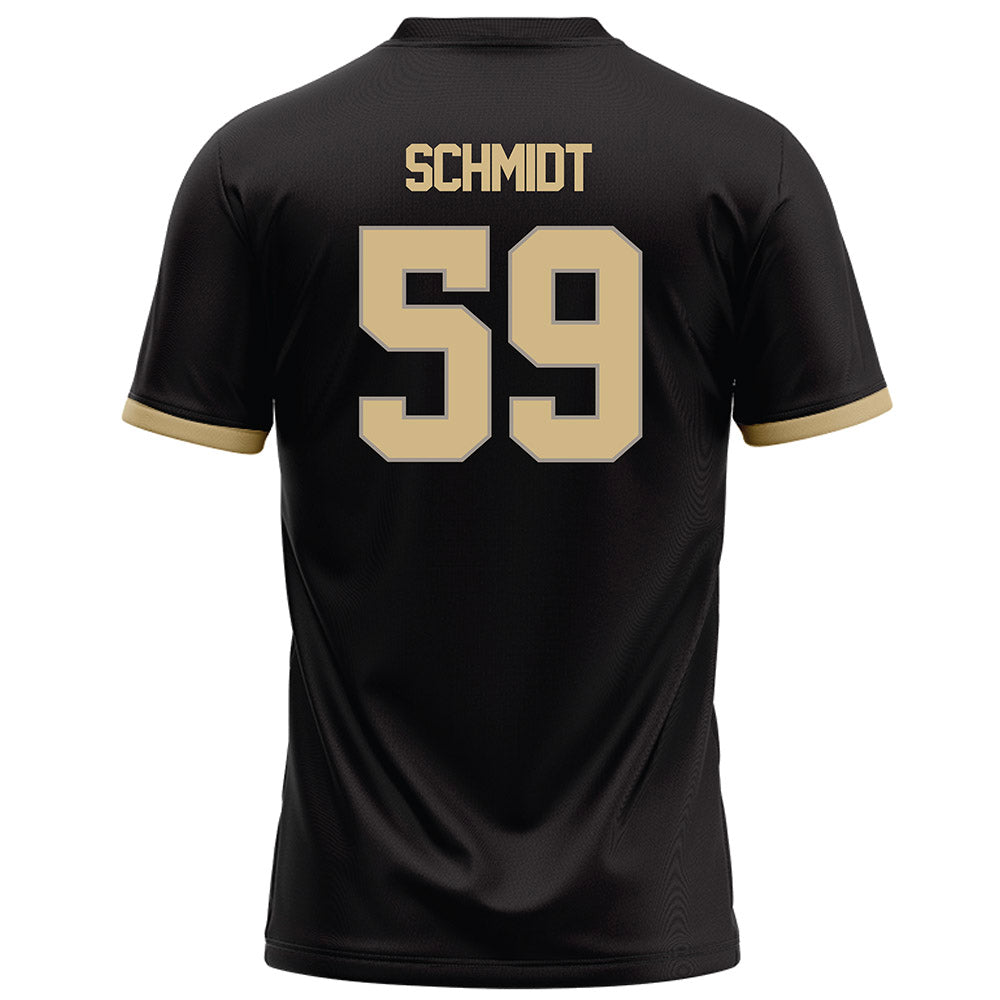 Purdue - NCAA Football : Justin Schmidt - Black Football Jersey-1